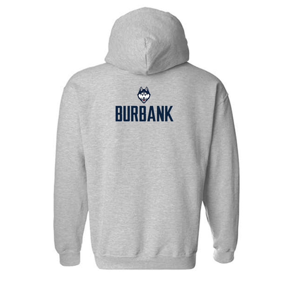UConn - NCAA Football : Logan Burbank - Classic Shersey Hooded Sweatshirt-1