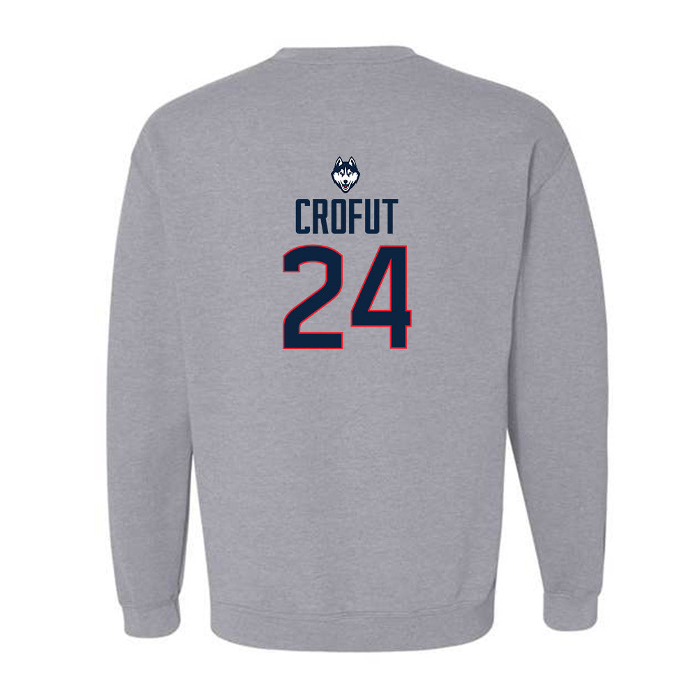 UConn - NCAA Football : Tashi Crofut - Classic Shersey Crewneck Sweatshirt-1