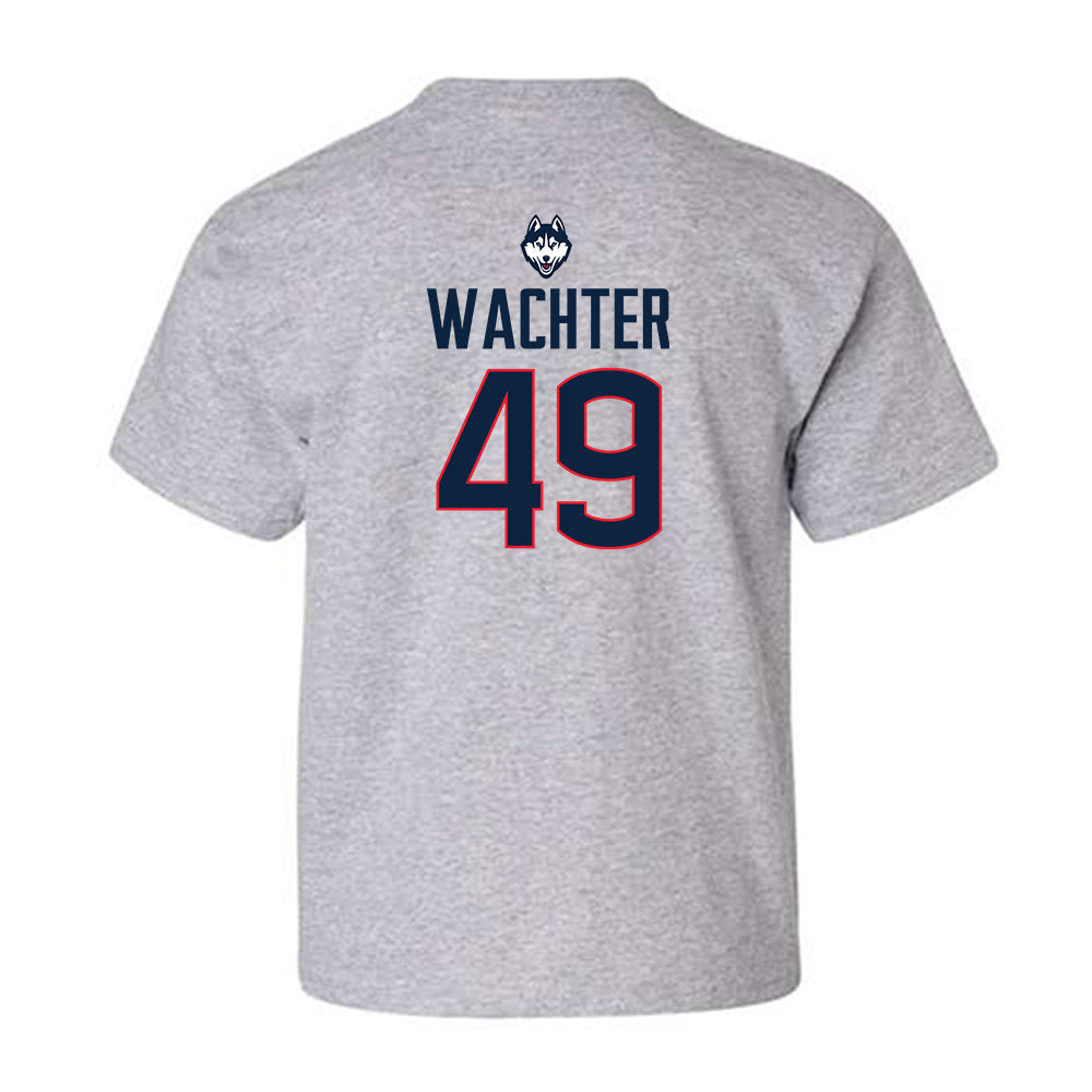 UConn - NCAA Baseball : Nater Wachter - Classic Shersey Youth T-Shirt-1