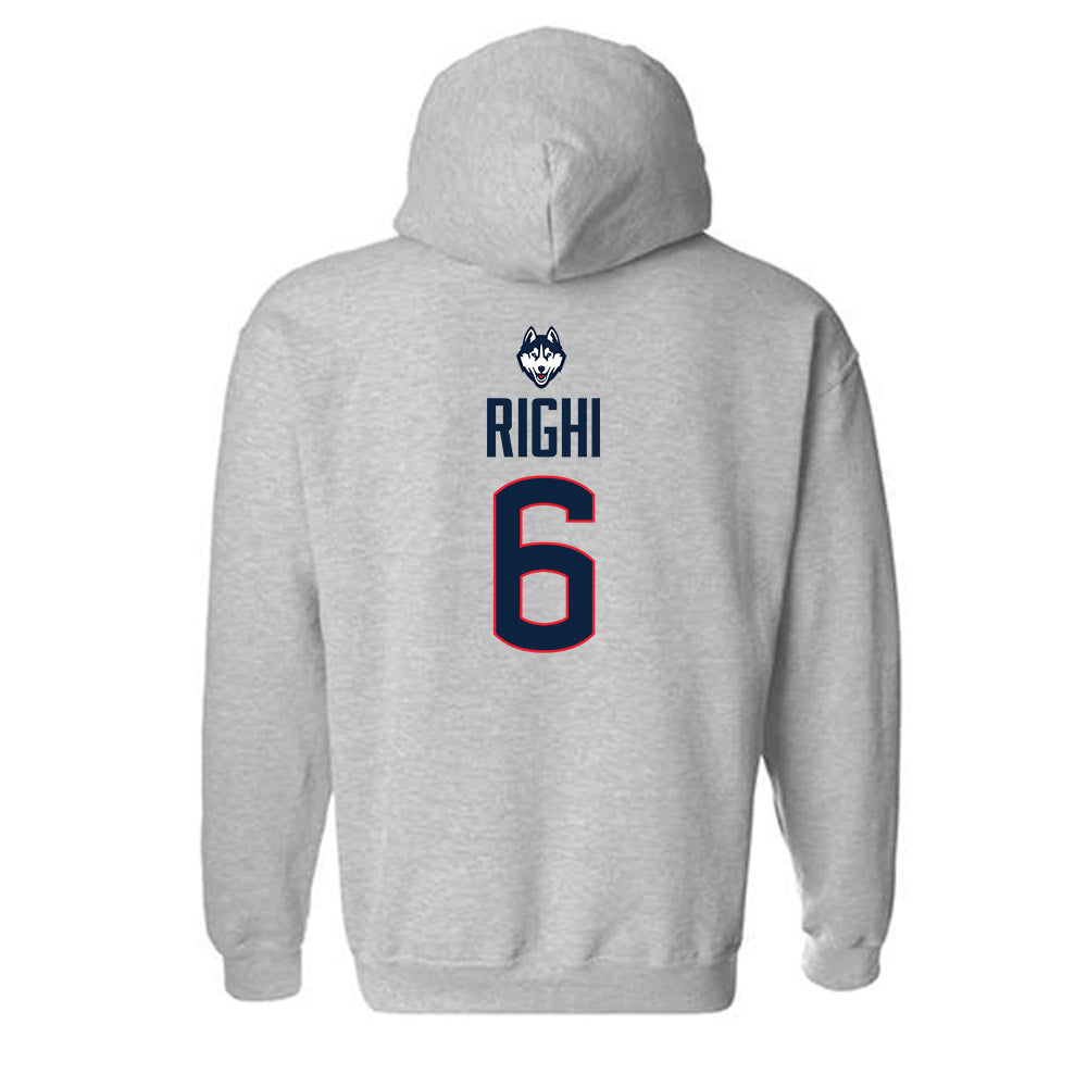 UConn - NCAA Baseball : Camden Righi - Classic Shersey Hooded Sweatshirt-1