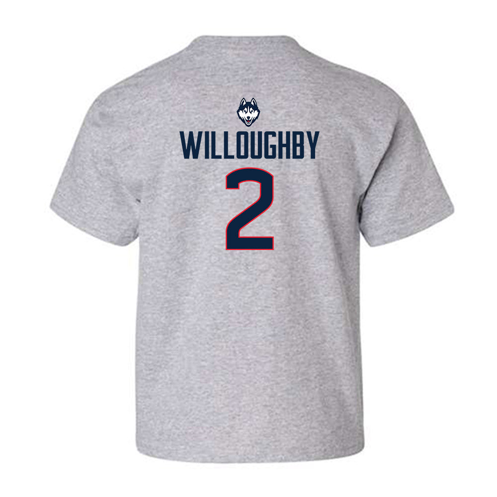 UConn - NCAA Football : Jediyah Willoughby - Classic Shersey Youth T-Shirt-1
