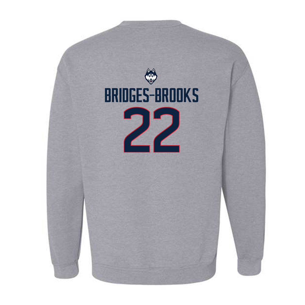 UConn - NCAA Football : Axavier Bridges-Brooks - Classic Shersey Crewneck Sweatshirt-1