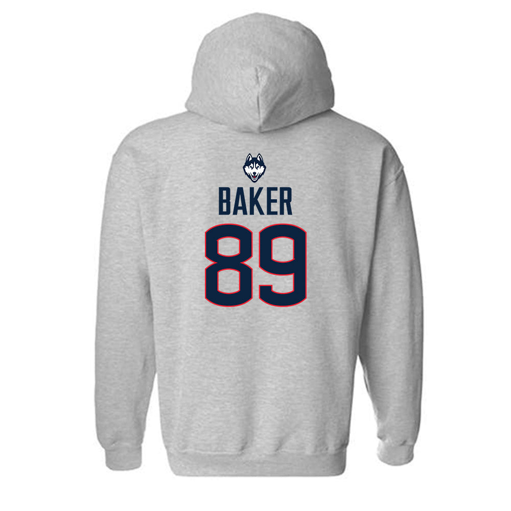 UConn - NCAA Football : Mike Baker - Classic Shersey Hooded Sweatshirt-1