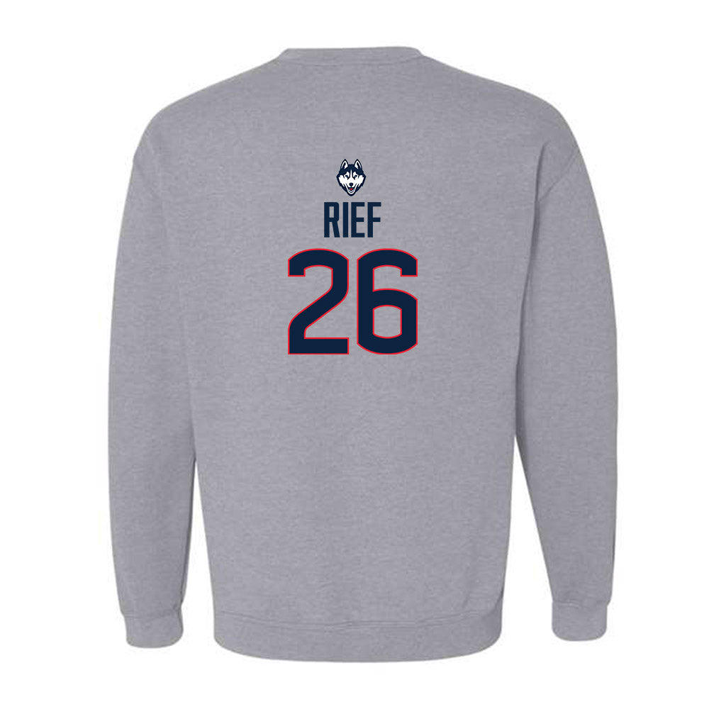 UConn - NCAA Football : Soren Rief - Classic Shersey Crewneck Sweatshirt-1