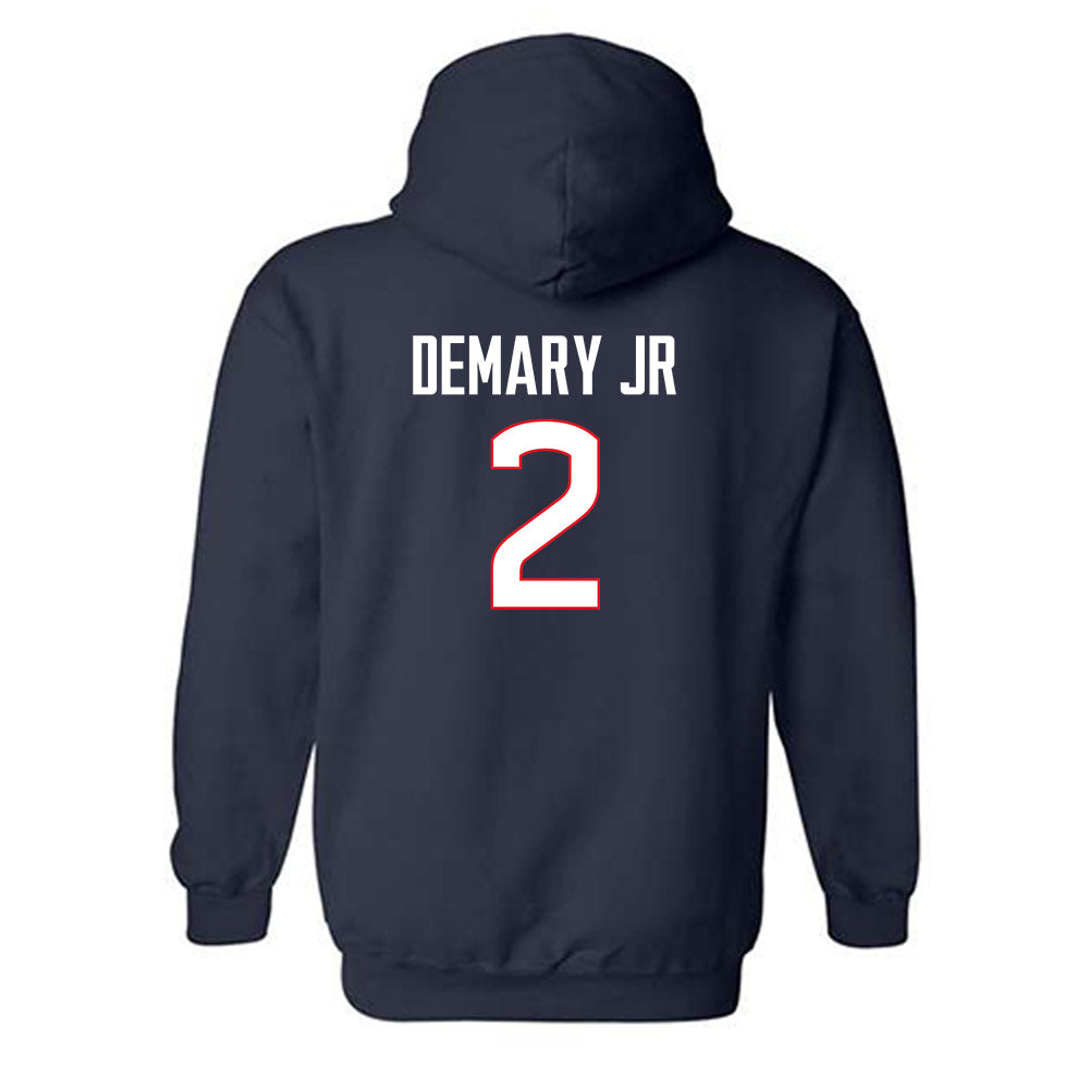 UConn - NCAA Men's Basketball : Silas Demary Jr - Classic Shersey Hooded Sweatshirt-1