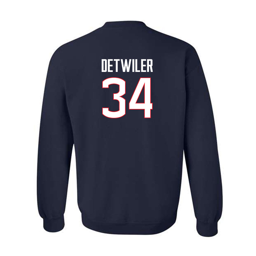 UConn - NCAA Baseball : Bryce Detwiler - Classic Shersey Crewneck Sweatshirt-1