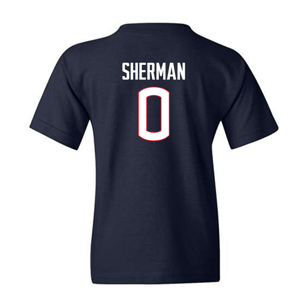 UConn - NCAA Football : Kvon Sherman - Classic Shersey Youth T-Shirt-1