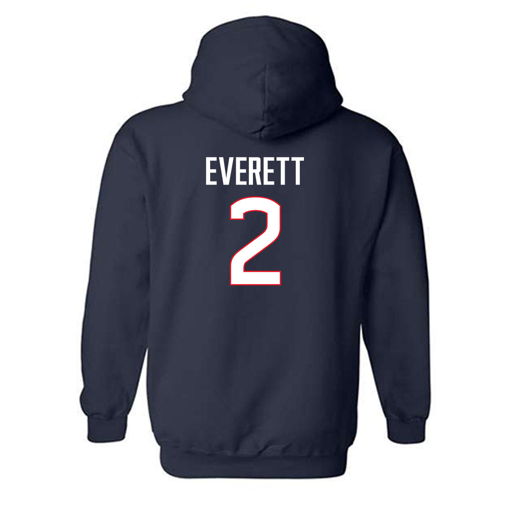 UConn - NCAA Women's Field Hockey : Maya Everett - Classic Shersey Hooded Sweatshirt-1