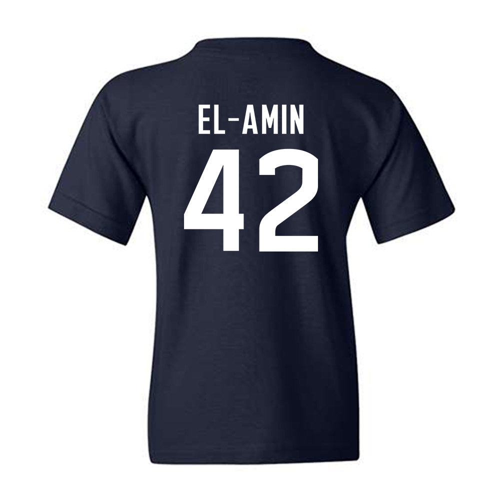 UConn - Men's Basketball Legends : Khalid El-Amin - Sports Shersey Youth T-Shirt-1