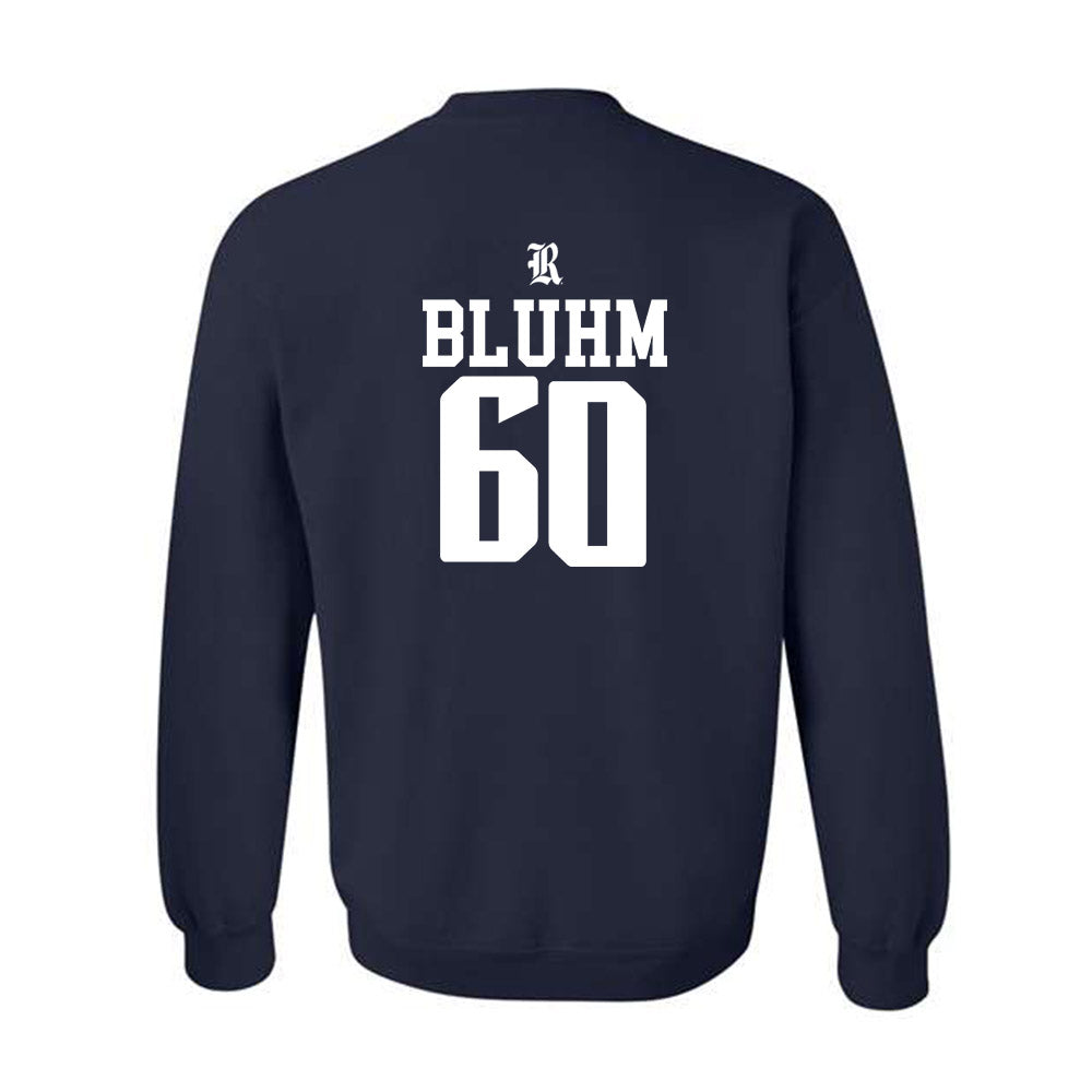 Rice - NCAA Football : Leo Bluhm - Classic Shersey Crewneck Sweatshirt-1