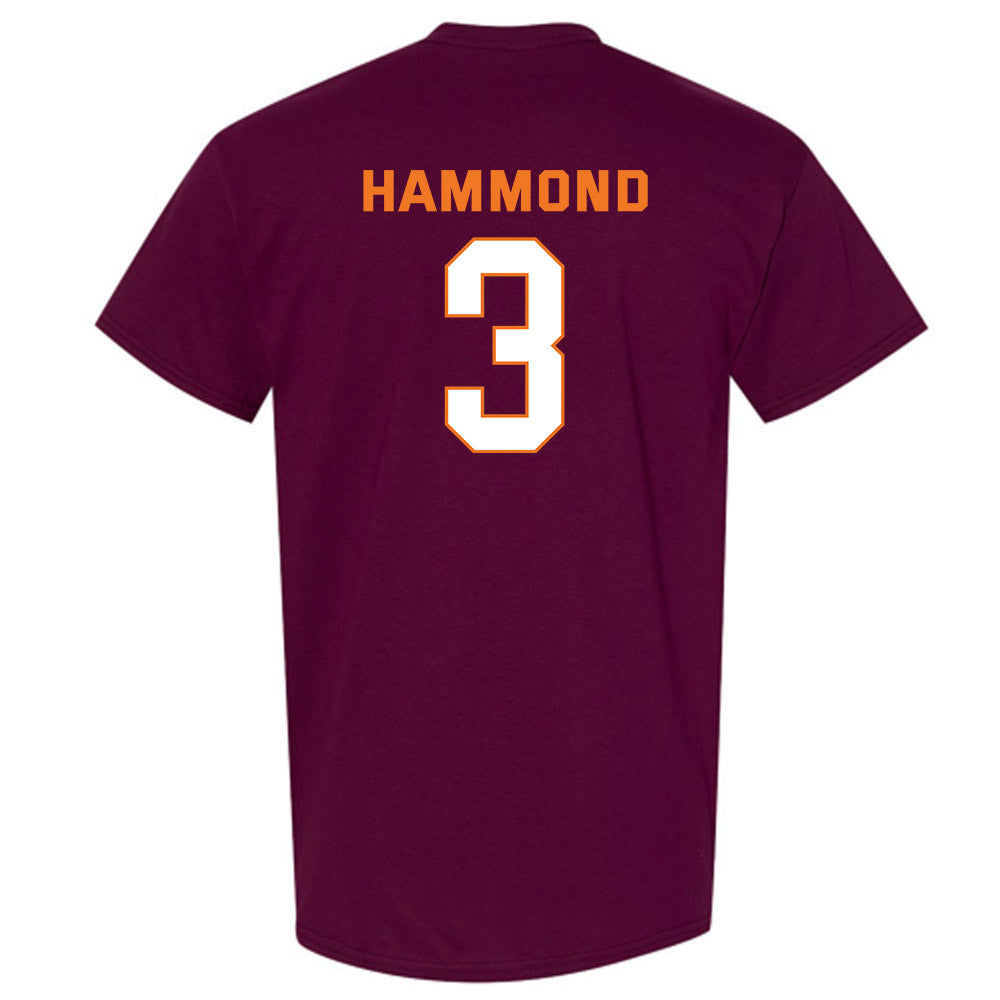 Virginia Tech - NCAA Men's Basketball : Ben Hammond - Sports Shersey T-Shirt-1
