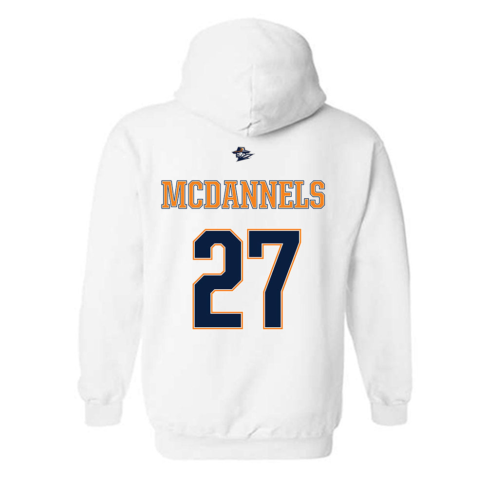 UTEP - NCAA Women's Soccer : Zeta McDannels - Generic Shersey Hooded Sweatshirt-1