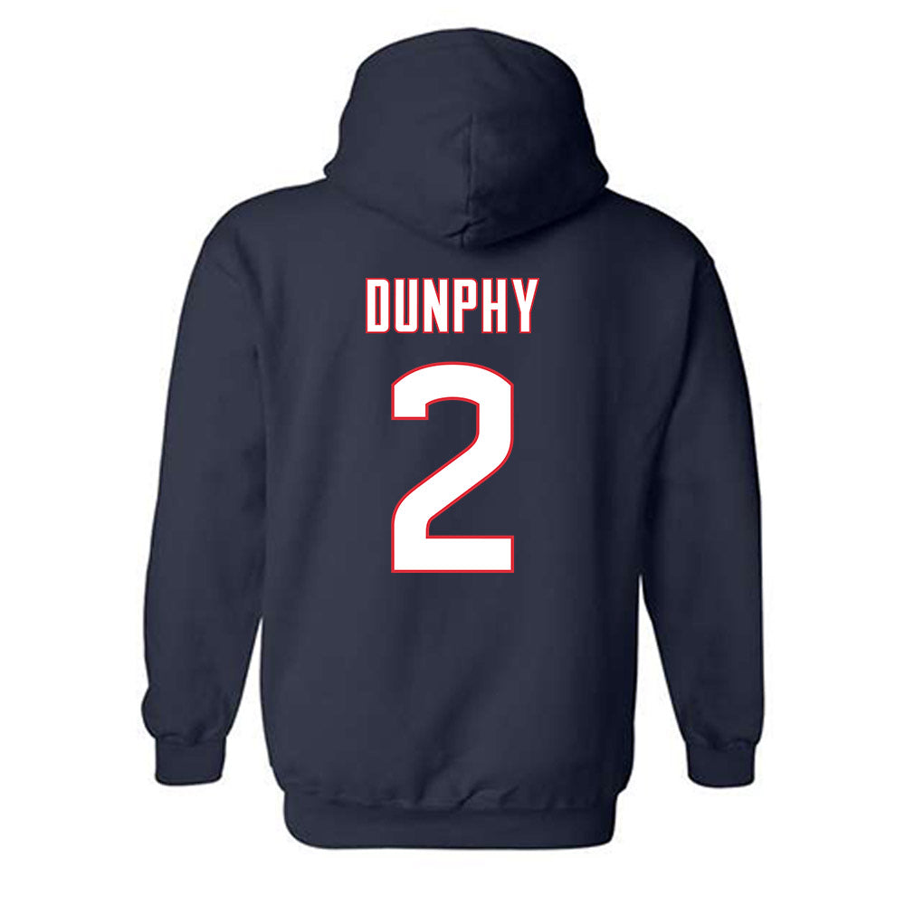UConn - NCAA Men's Ice Hockey : Brendan Dunphy - Sports Shersey Hooded Sweatshirt-1