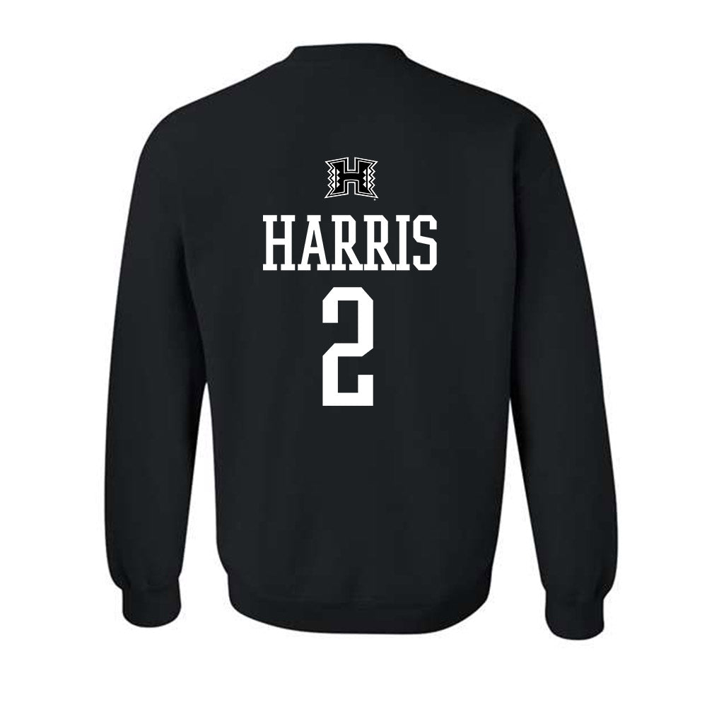 Hawaii - NCAA Football : Audric Harris - Classic Shersey Crewneck Sweatshirt-1