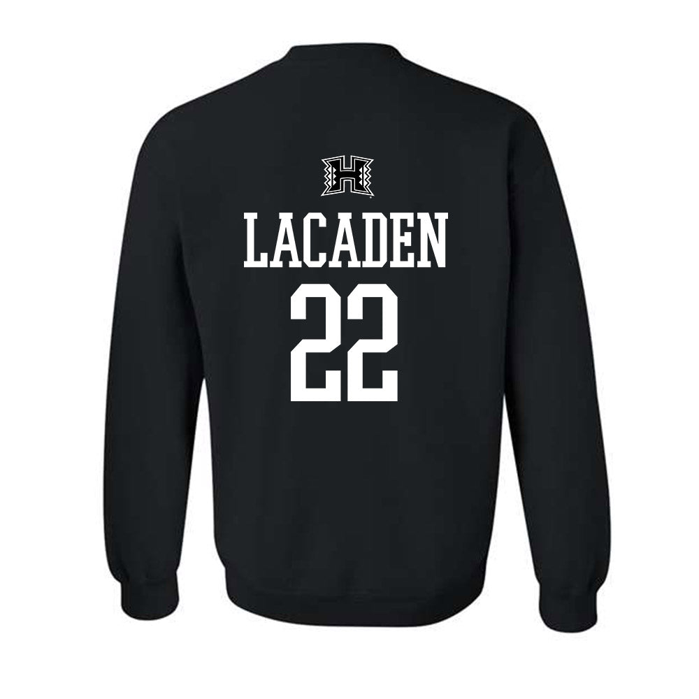Hawaii - NCAA Football : Titan Lacaden - Classic Shersey Crewneck Sweatshirt-1