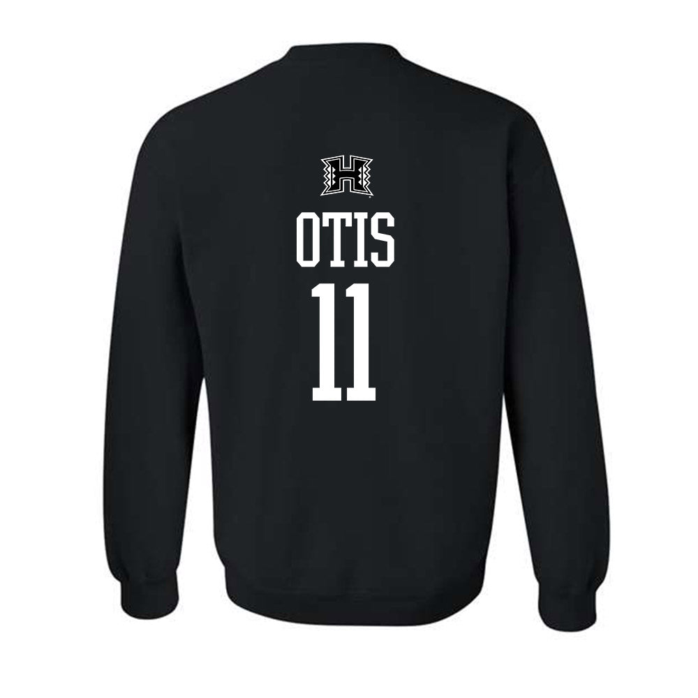 Hawaii - NCAA Football : Jamih Otis - Classic Shersey Crewneck Sweatshirt-1