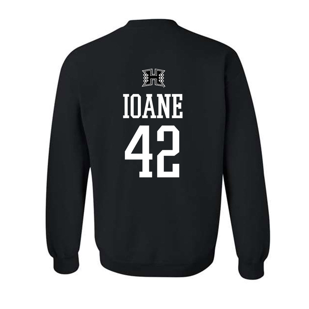 Hawaii - NCAA Football : Matteus Ioane - Classic Shersey Crewneck Sweatshirt-1