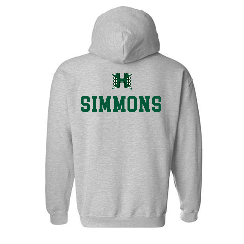 Hawaii - NCAA Men's Swimming & Diving : Andrew Simmons - Classic Shersey Hooded Sweatshirt-1