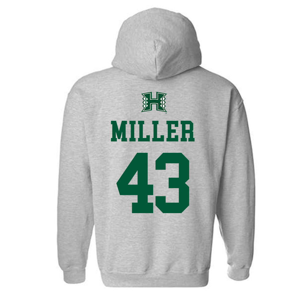 Hawaii - NCAA Football : Gannon Miller - Classic Shersey Hooded Sweatshirt-1