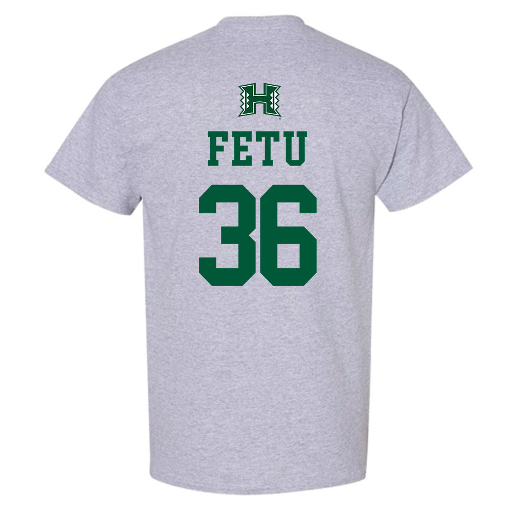 Hawaii - NCAA Football : Jordan Fetu - Classic Shersey T-Shirt-1