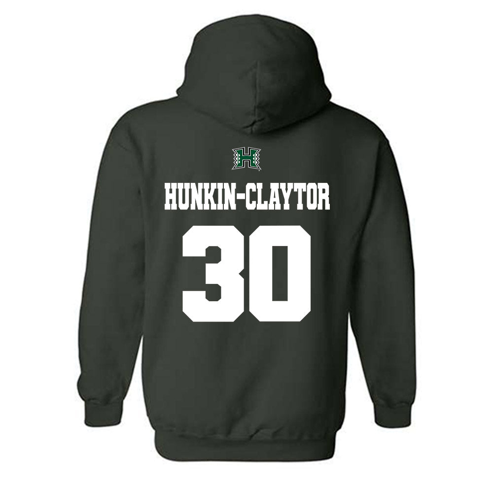 Hawaii - NCAA Men's Basketball : Aaron Hunkin-Claytor - Classic Shersey Hooded Sweatshirt-1
