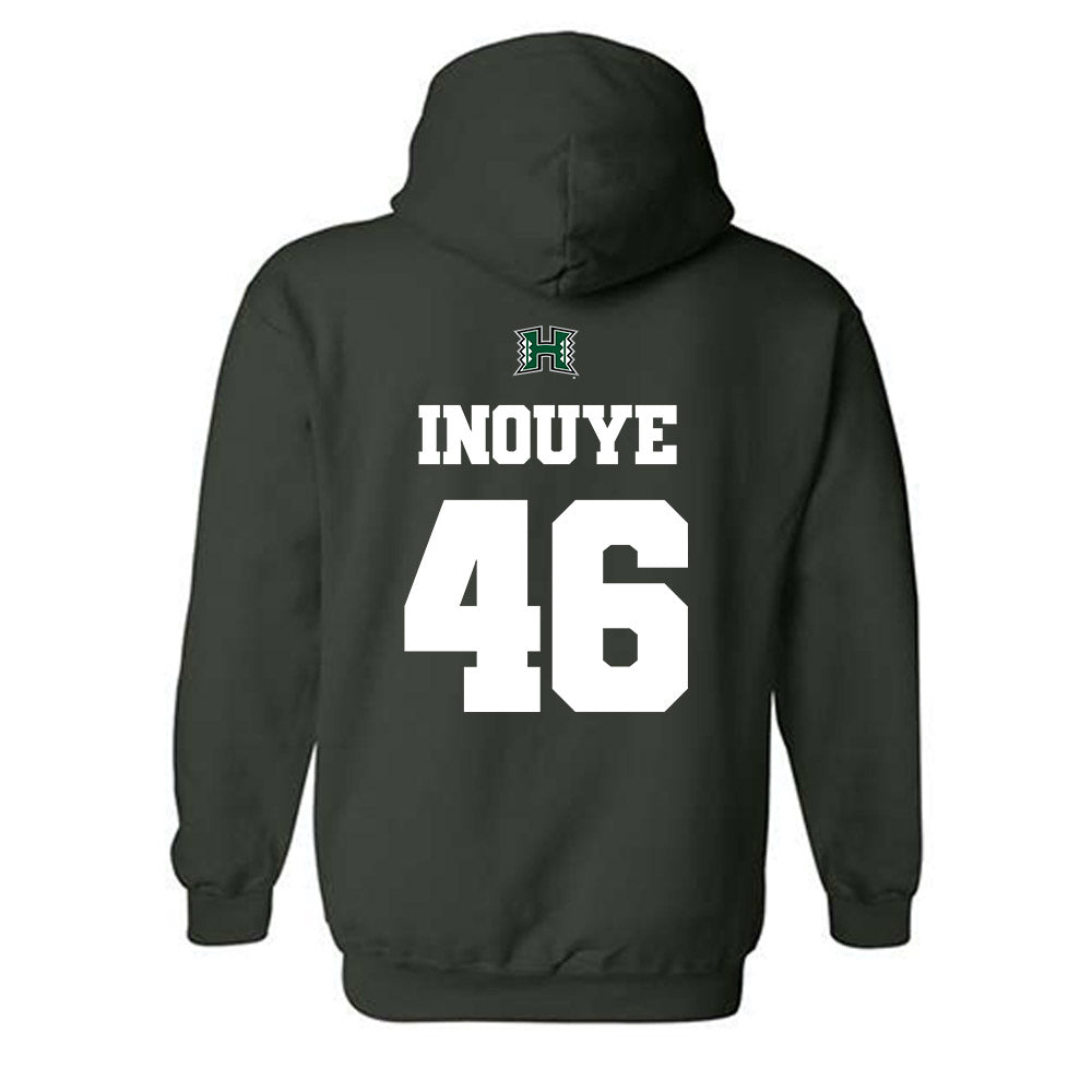 Hawaii - NCAA Baseball : Ryan Inouye - Classic Shersey Hooded Sweatshirt-1