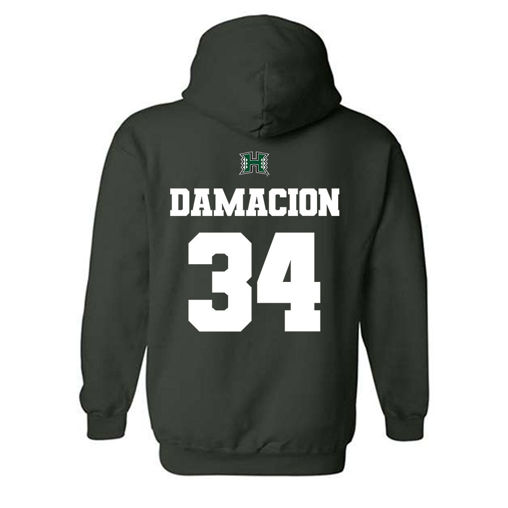 Hawaii - NCAA Women's Soccer : Nalani Damacion - Classic Shersey Hooded Sweatshirt-1