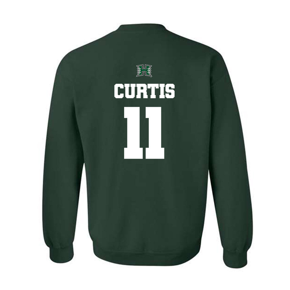 Hawaii - NCAA Women's Basketball : Keiara Curtis - Classic Shersey Crewneck Sweatshirt-1