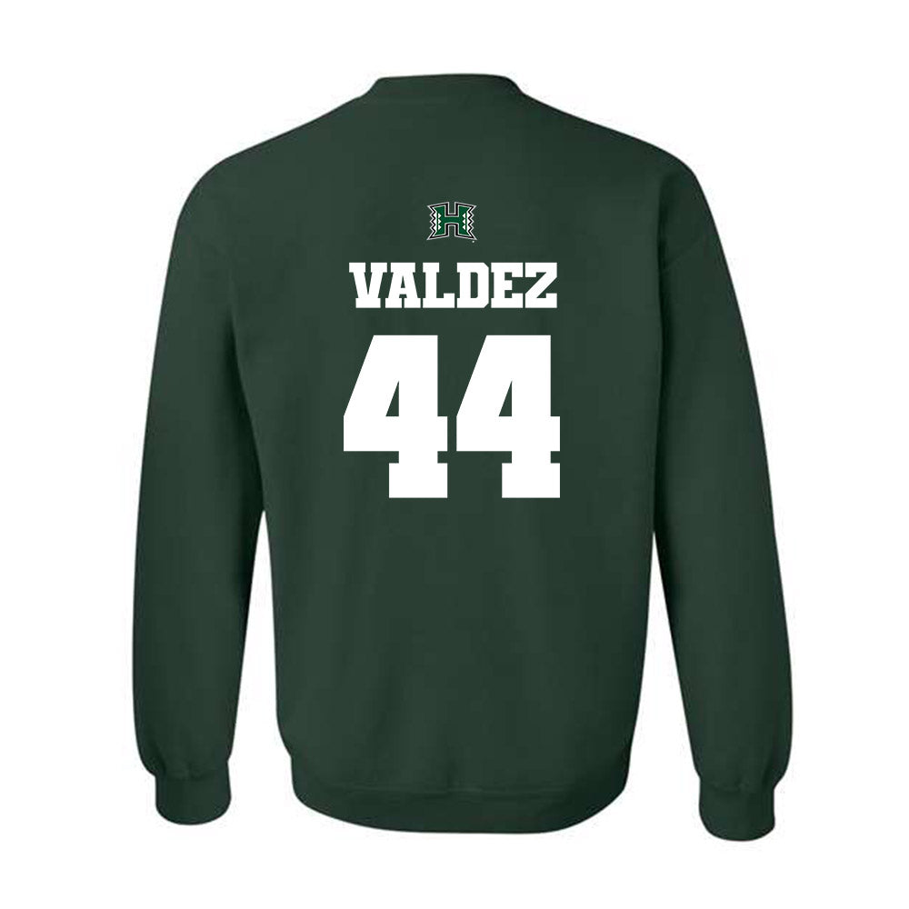 Hawaii - NCAA Baseball : Derek Valdez - Classic Shersey Crewneck Sweatshirt-1