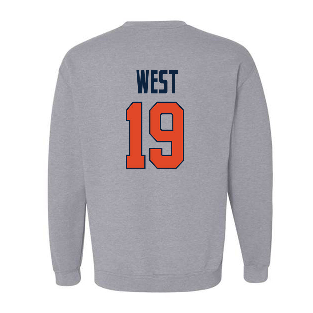UTSA - NCAA Football : Tyrone West - Classic Shersey Crewneck Sweatshirt-1