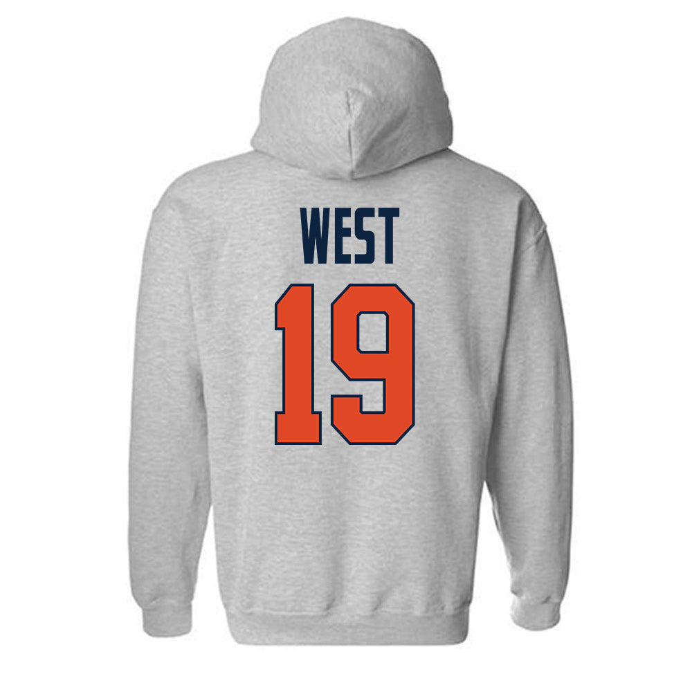UTSA - NCAA Football : Tyrone West - Classic Shersey Hooded Sweatshirt-1