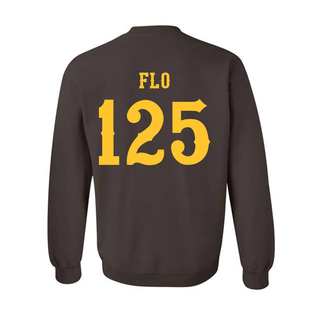 Wyoming - NCAA Wrestling : Cael Flo - Classic Shersey Crewneck Sweatshirt-1
