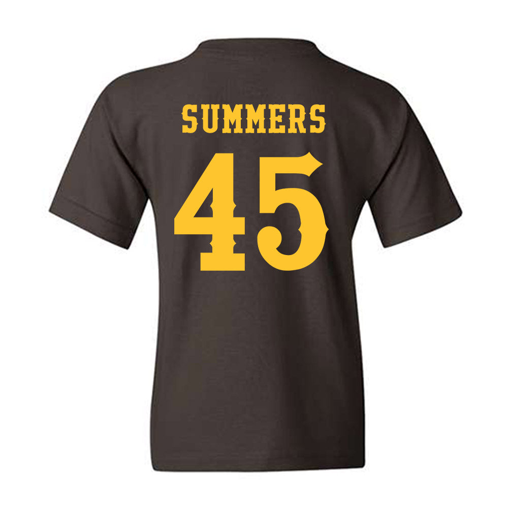 Wyoming - NCAA Men's Basketball : Neil Summers - Classic Shersey Youth T-Shirt-1