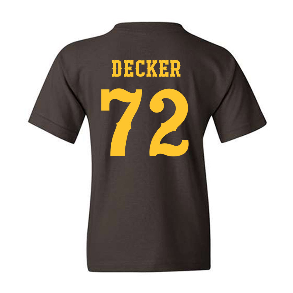 Wyoming - NCAA Football : Pierce Decker - Classic Shersey Youth T-Shirt-1