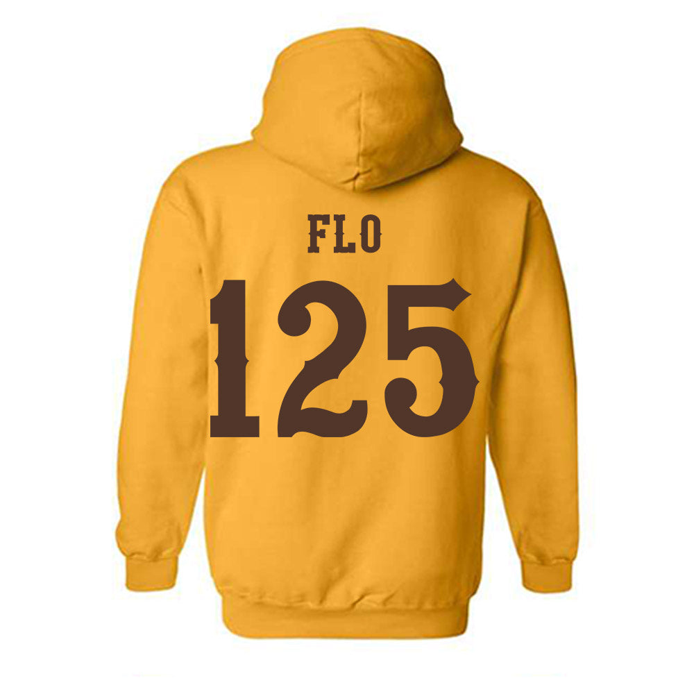 Wyoming - NCAA Wrestling : Cael Flo - Classic Shersey Hooded Sweatshirt-1