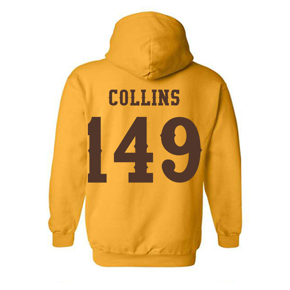 Wyoming - NCAA Wrestling : Austin Collins - Classic Shersey Hooded Sweatshirt-1