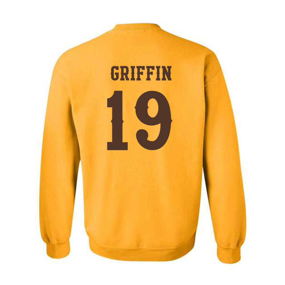 Wyoming - NCAA Football : Kendall Griffin - Classic Shersey Crewneck Sweatshirt-1
