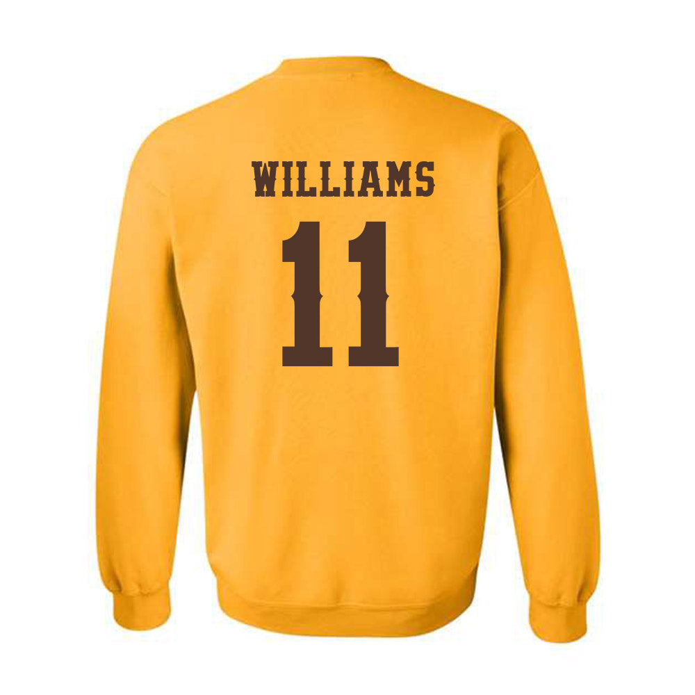 Wyoming - NCAA Football : Jayden Williams - Classic Shersey Crewneck Sweatshirt-1