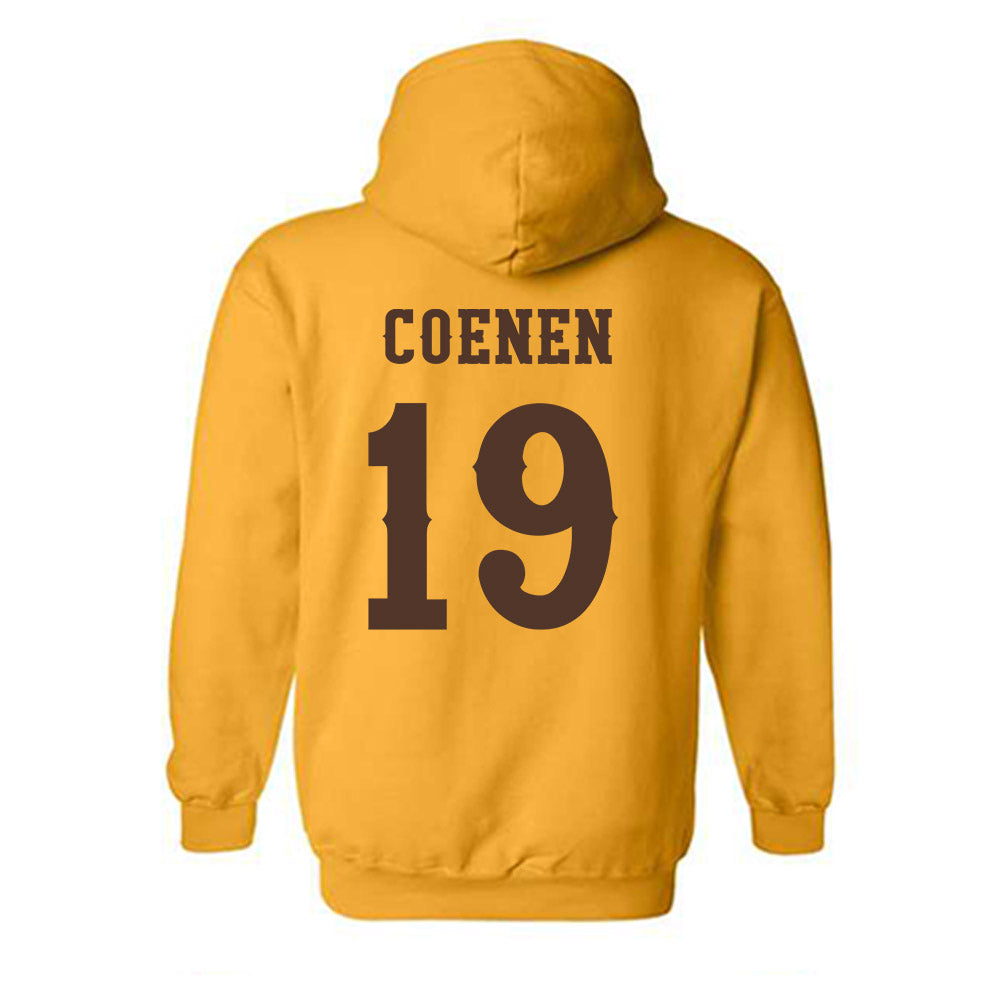 Wyoming - NCAA Football : Charlie Coenen - Classic Shersey Hooded Sweatshirt-1