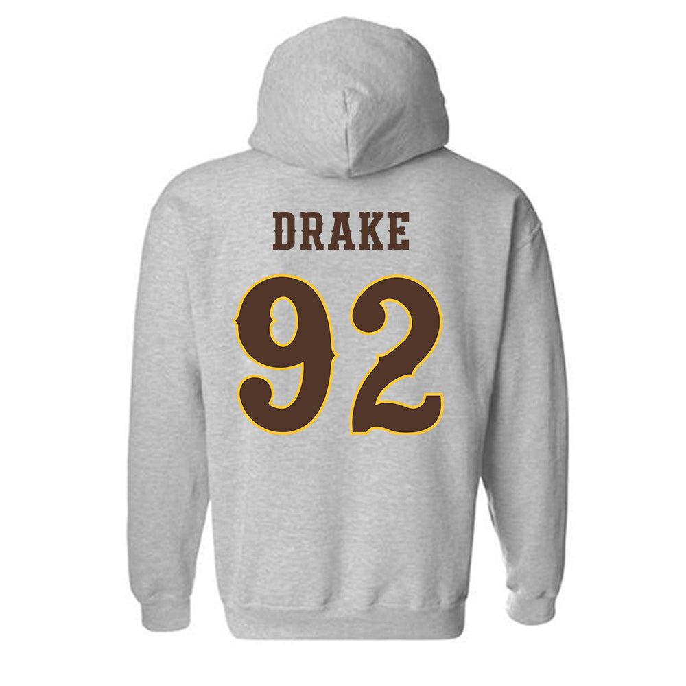 Wyoming - NCAA Football : Dante Drake - Classic Shersey Hooded Sweatshirt-1