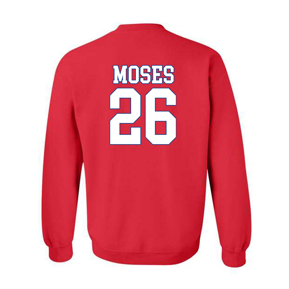 SMU - NCAA Football : Jaylen Moses - Crewneck Sweatshirt-1