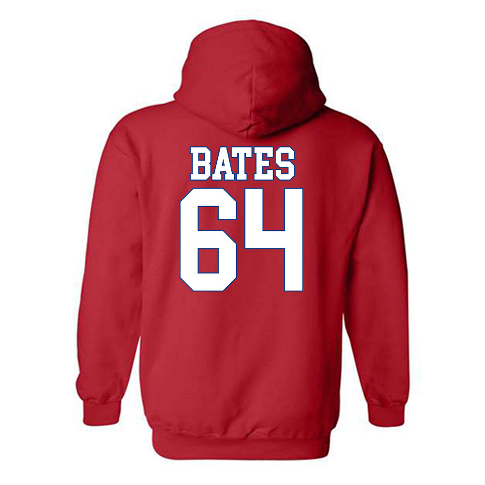 SMU - NCAA Football : Joshua Bates - Hooded Sweatshirt-1