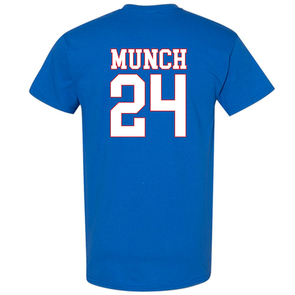 SMU - NCAA Men's Basketball : Johan Munch - T-Shirt-1