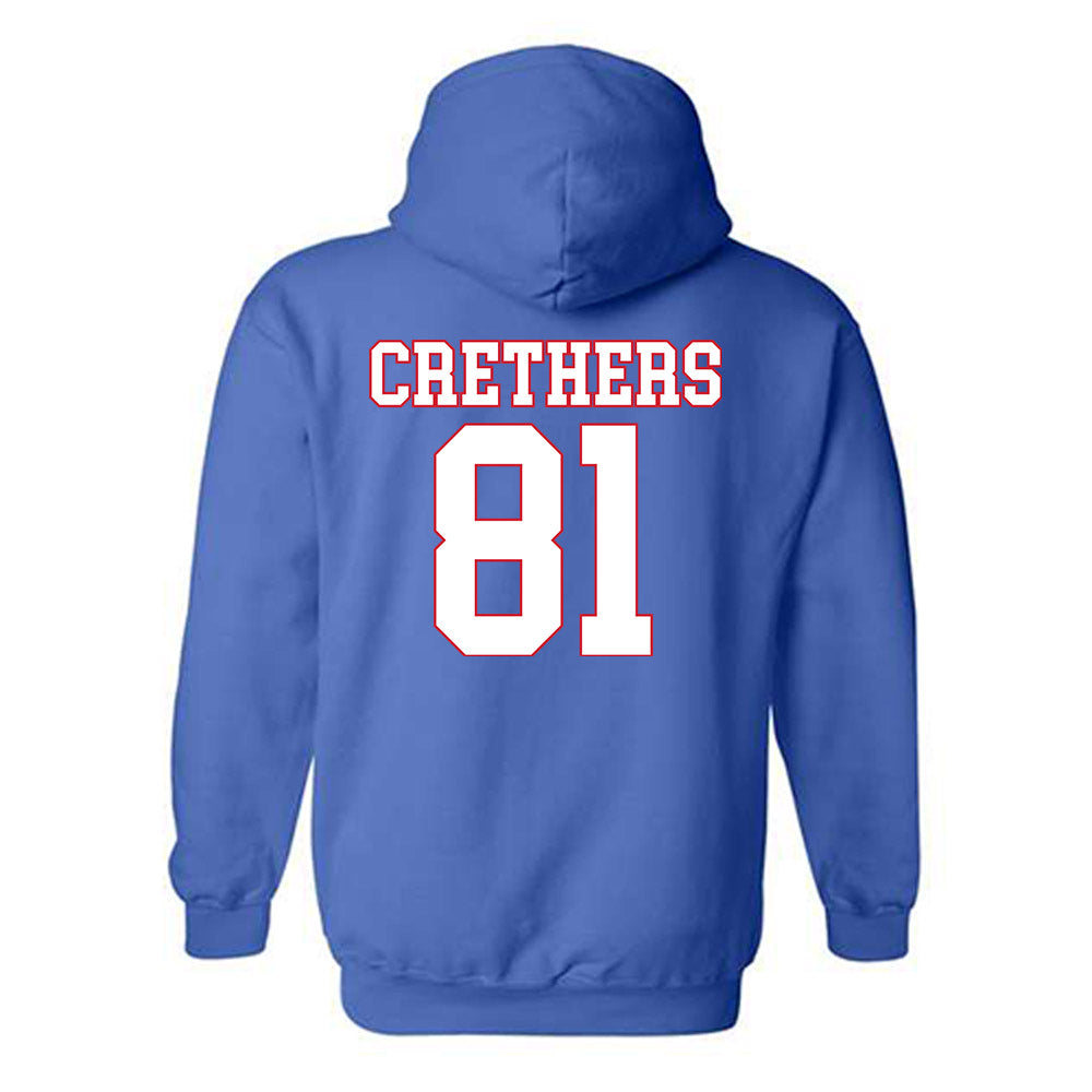 SMU - NCAA Football : Ty Crethers - Hooded Sweatshirt-1