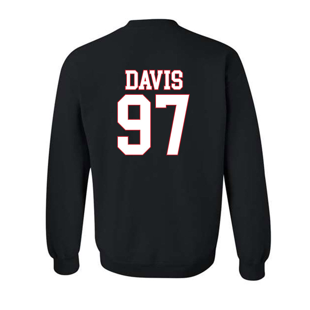 SMU - NCAA Football : Christian Davis - Crewneck Sweatshirt-1