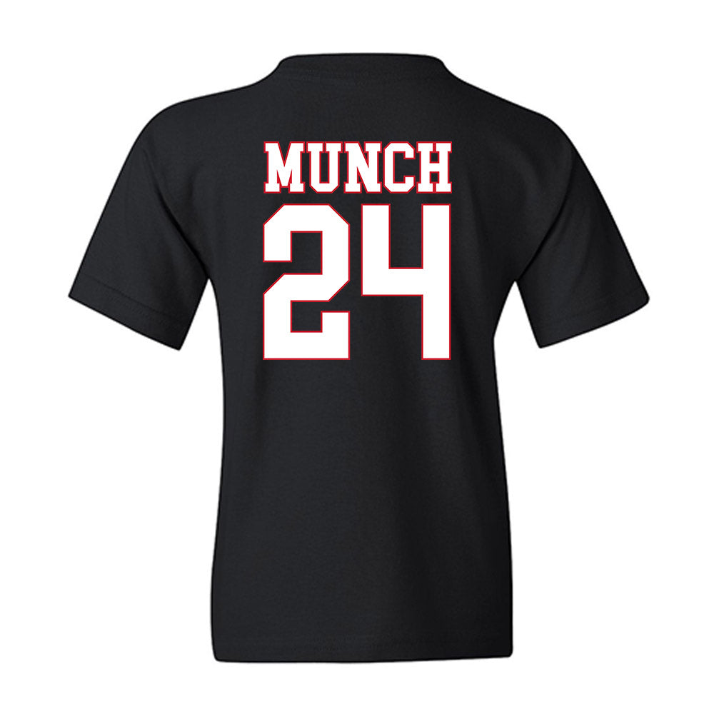 SMU - NCAA Men's Basketball : Johan Munch - Youth T-Shirt-1