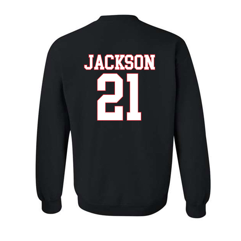 SMU - NCAA Women's Basketball : Kaylin Jackson - Crewneck Sweatshirt-1