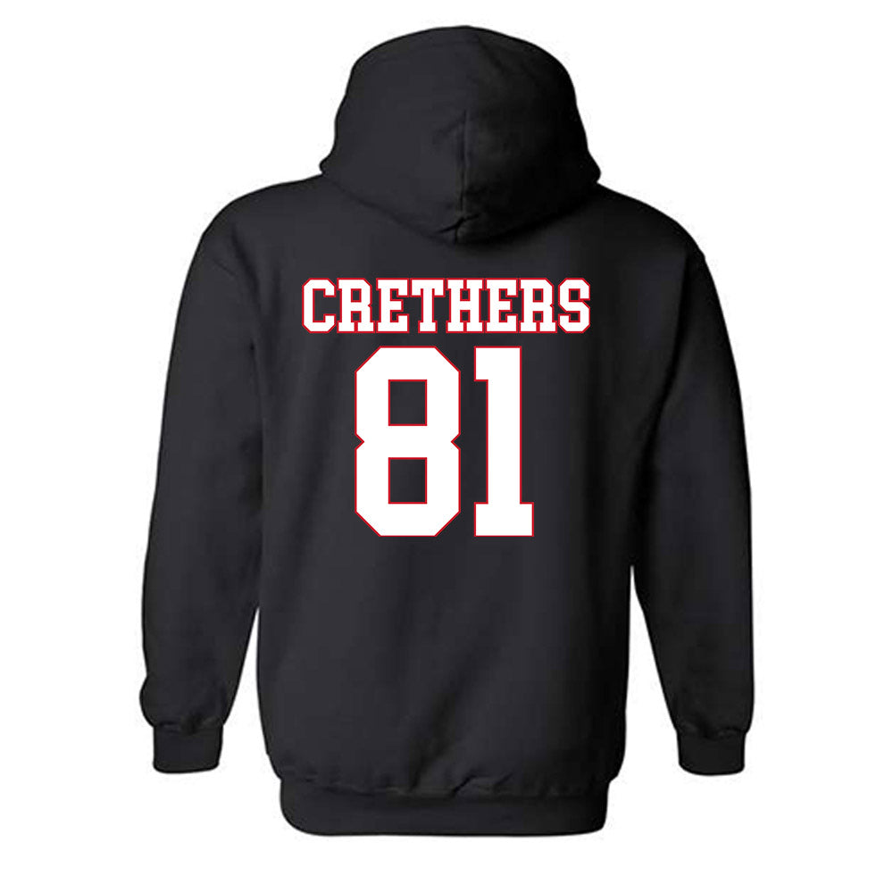 SMU - NCAA Football : Ty Crethers - Hooded Sweatshirt-1