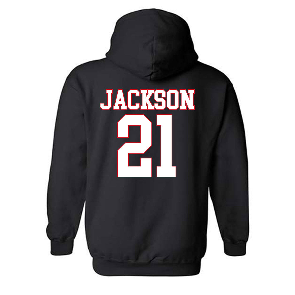 SMU - NCAA Women's Basketball : Kaylin Jackson - Hooded Sweatshirt-1