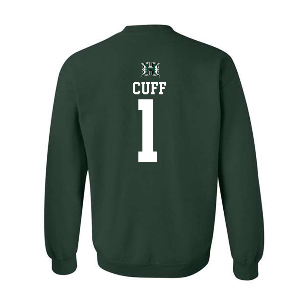 Hawaii - NCAA Men's Basketball : Tanner Cuff - Sports Shersey Crewneck Sweatshirt-1